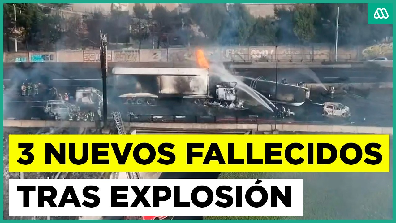 Confirman tres nuevos fallecidos tras explosión de camión de gas licuado en Renca