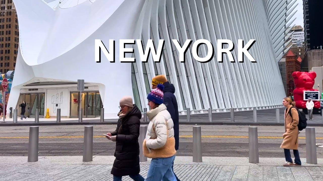 NYC 4K Morning Walk: World Trade Center to 14th St (6th Ave Manhattan Walking Tour)