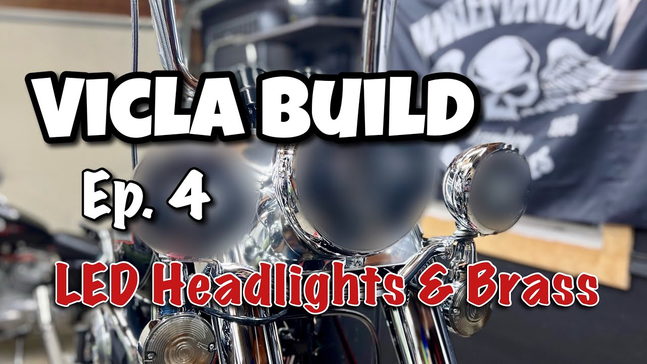 Vicla Style build - LED Headlights & Brass - Harley Davidson Heritage Softail - Ep.4