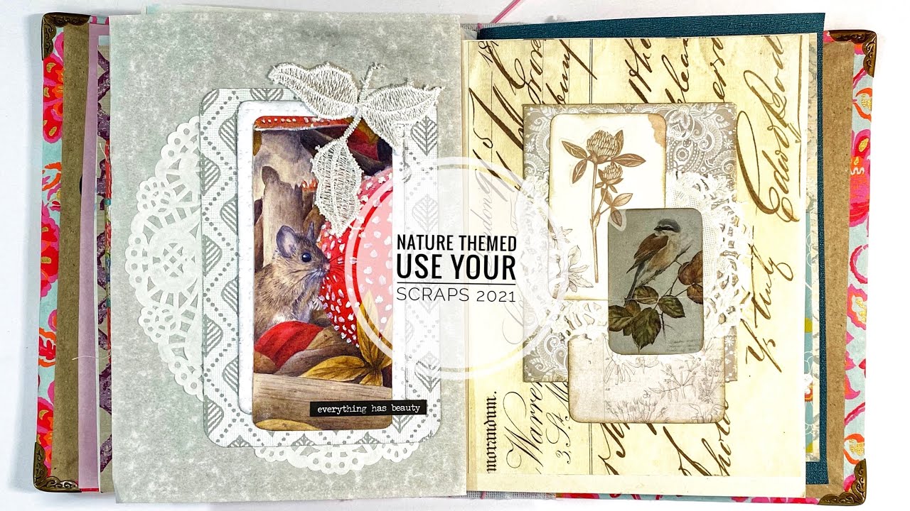 Use Your Scraps 2021 #7 - 5 Easy Nature Themed Pages