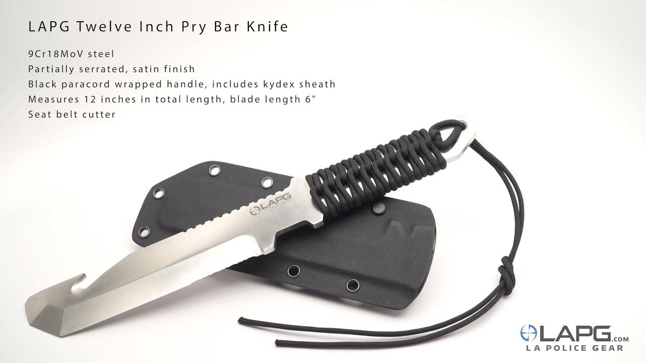 LA Police Gear - Twelve Inch Pry Bar Knife
