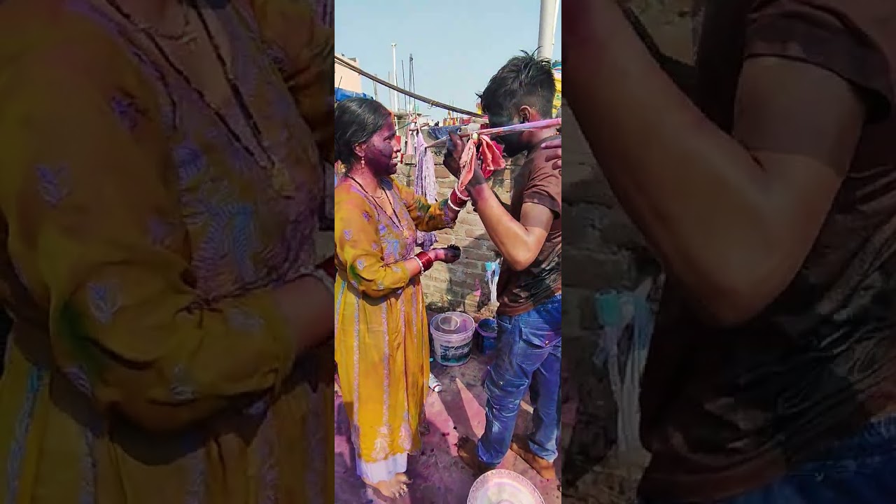 Holi ki masti #holi #masti #viral #holihai #injoy #holivlog #firstvideo 