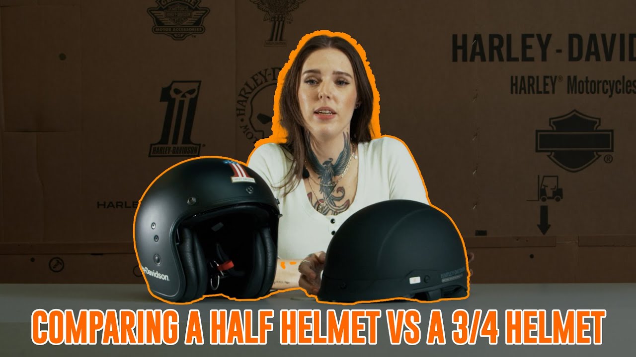 Comparing A Half Helmet Vs A 3/4 Helmet