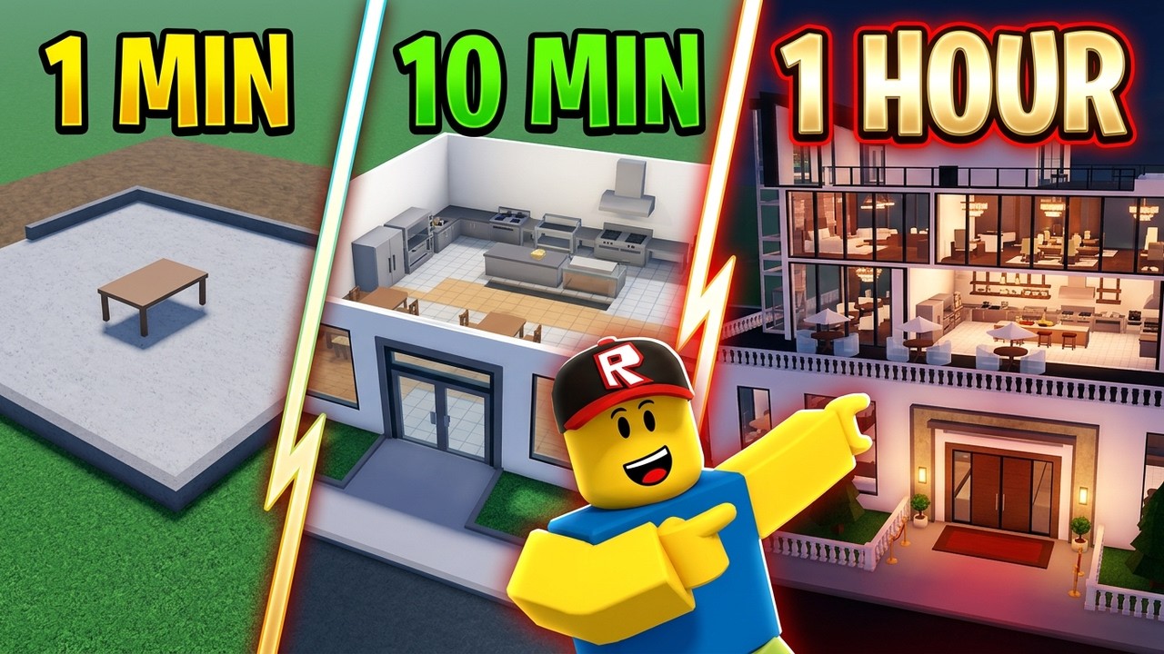 Restaurant Tycoon 3 Build in 1 Minute Vs 10 Minutes Vs 1 Hour