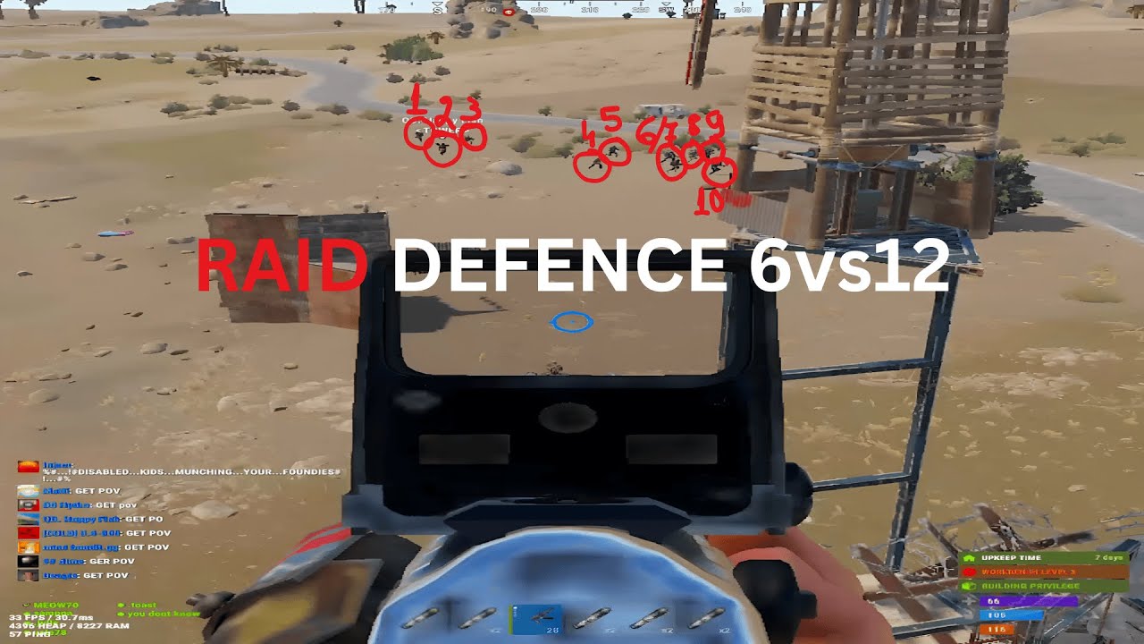 RUST - RAID DEFENCE 6vs12 Upsurge EU 3x Main