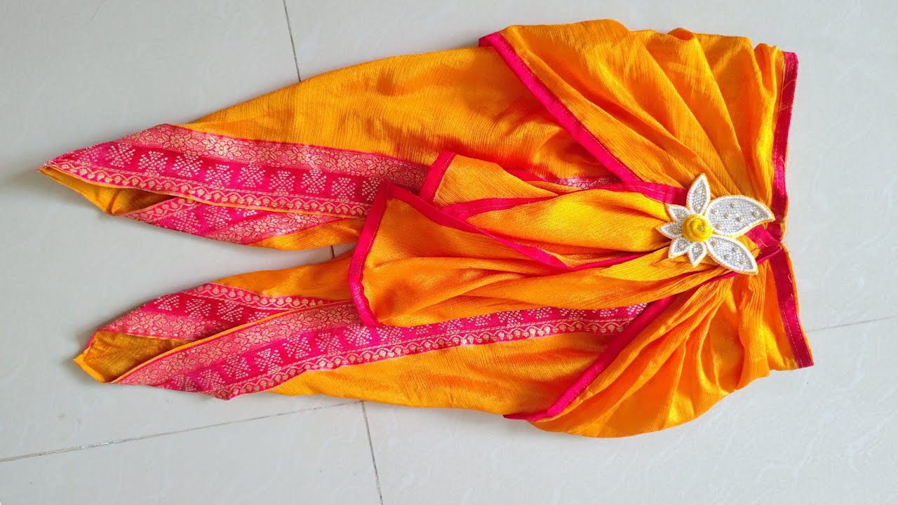 Krishna dhoti cutting and stitching for kids /4 to 5 year old baby boy dhoti cutting and stitching