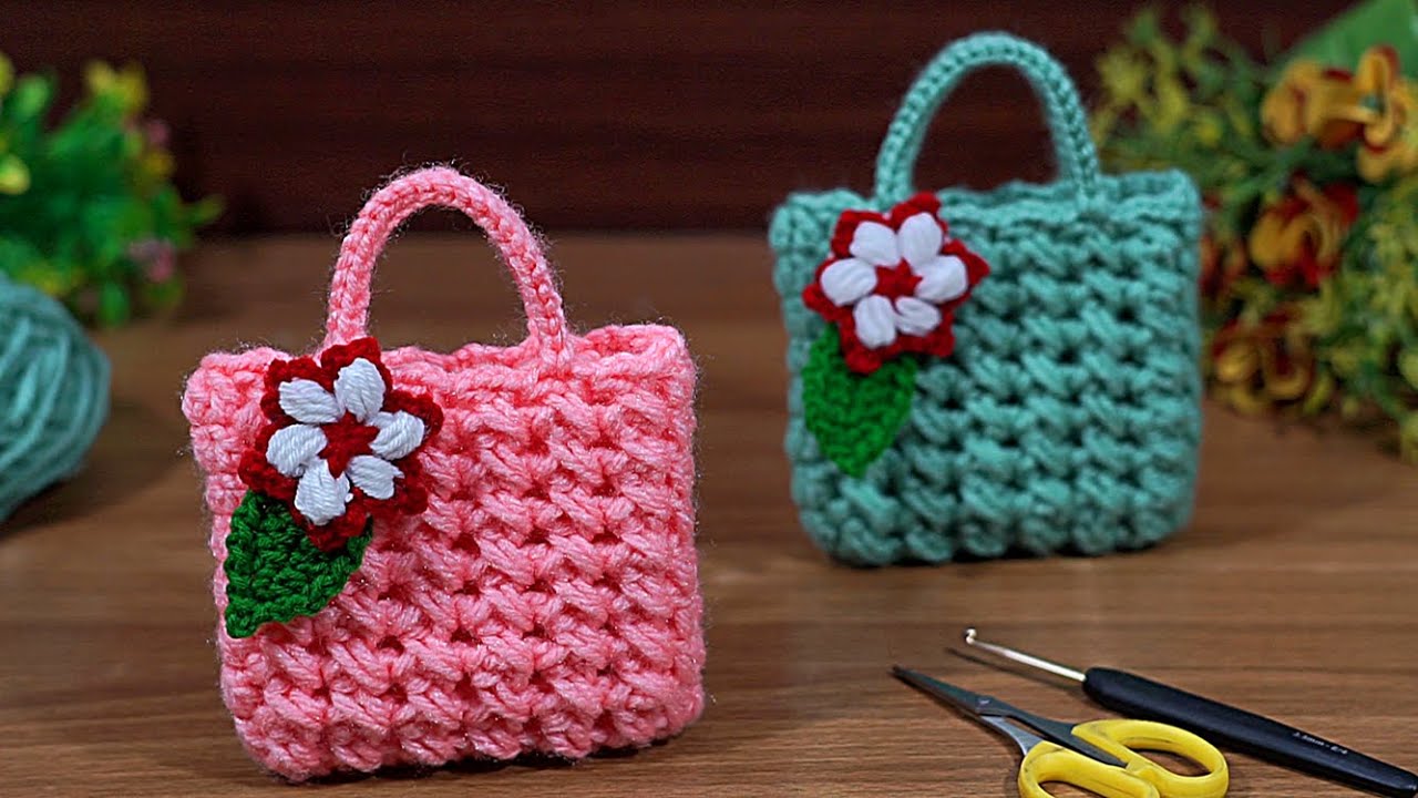 🌸 Handmade Crochet Mini Handbag | DIY Cute Purse | Sarita&rsquo;s Creation