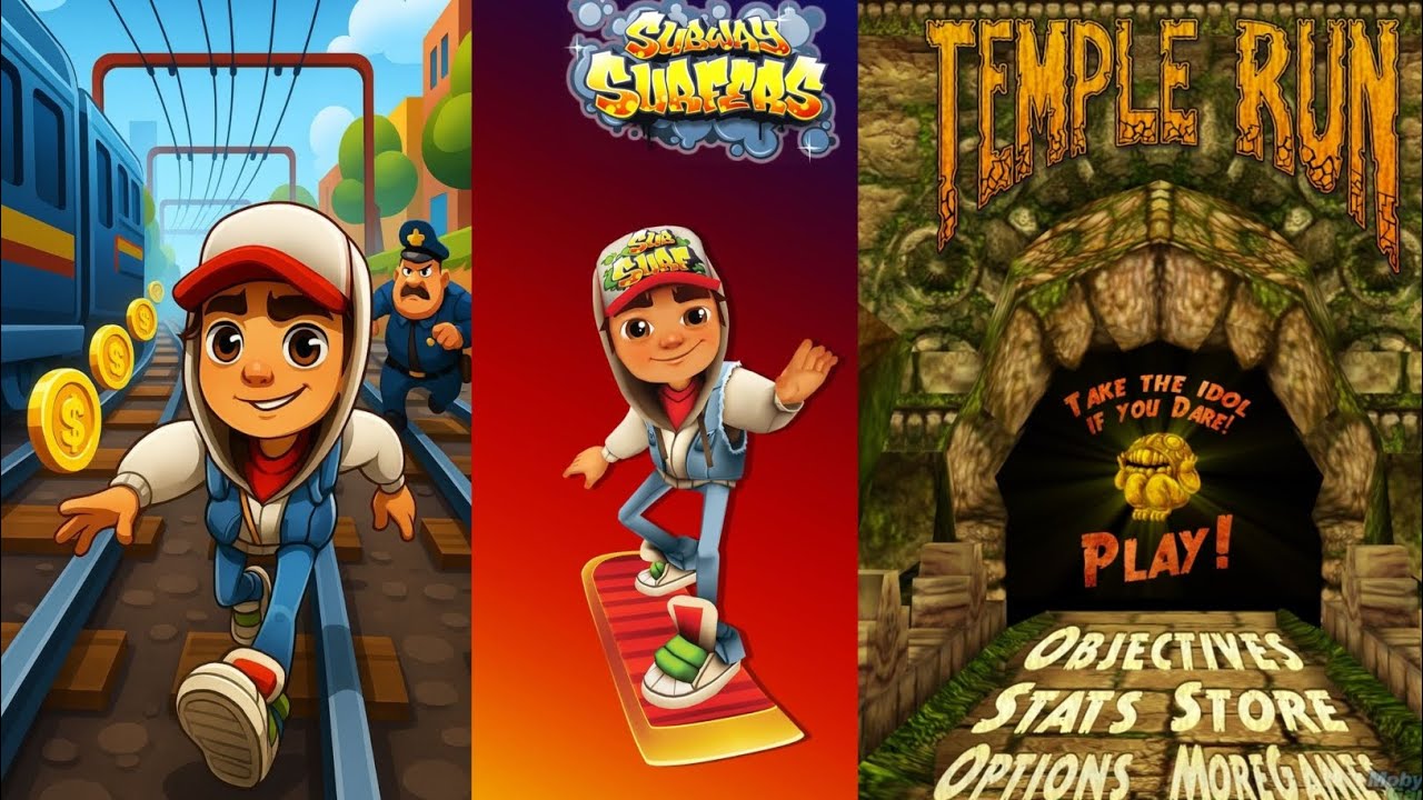Subway Surfers Aur Temple Run Running Challenge#Gaming#Subway Surfers 