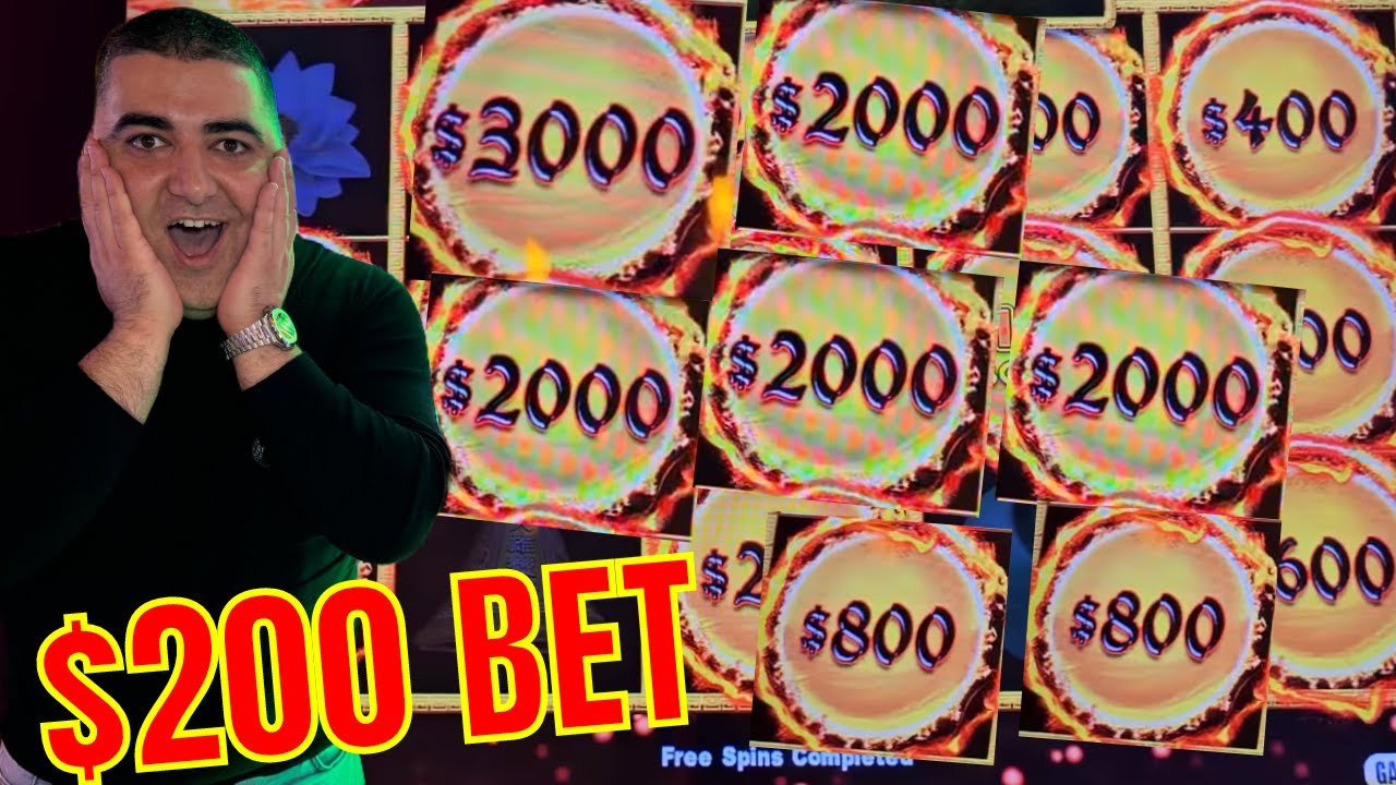 MASSIVE JACKPOTS On Dragon Link Slot At $200 Spins !