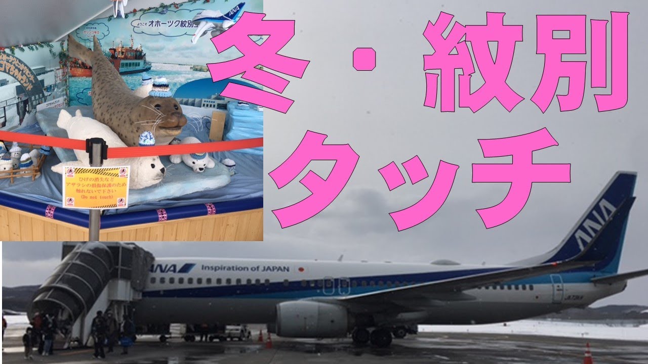 【冬・紋別タッチ】１月オホーツク紋別空港へ行ってみました！氷点下７℃の世界でした。NH375と376便への搭乗記録
