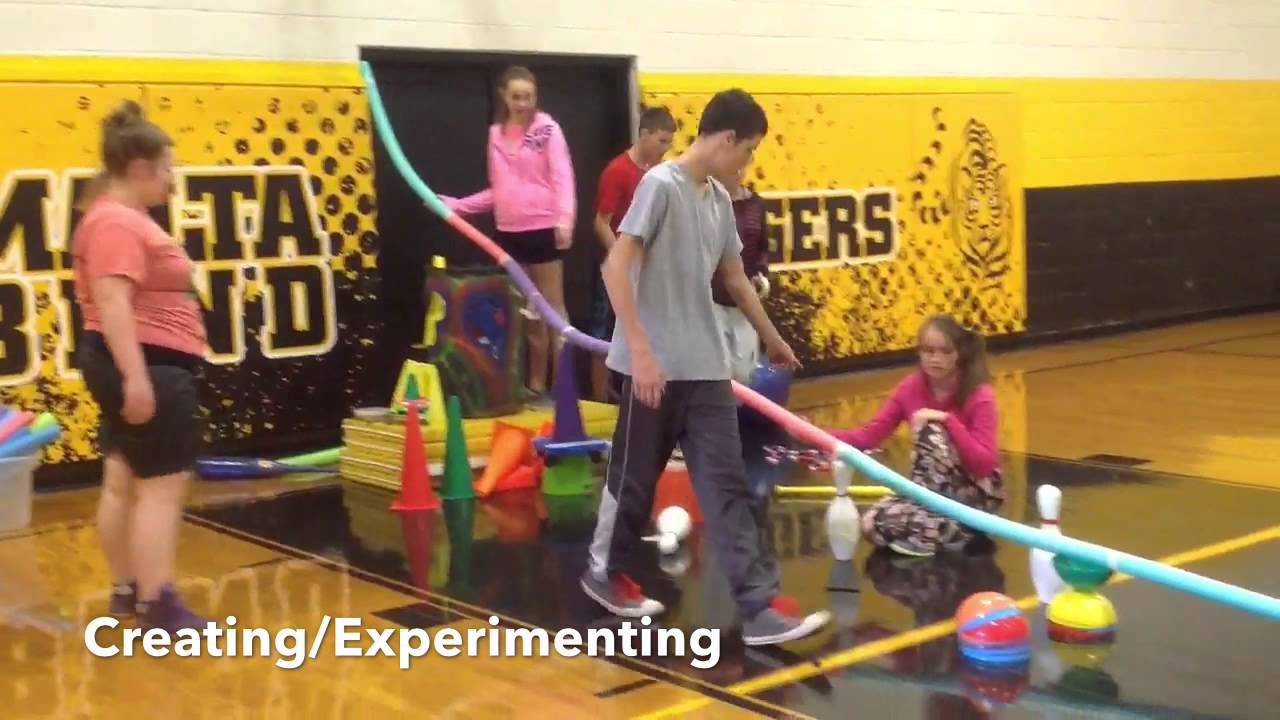 PE Team Challenge - Rollercoaster Marble Roll