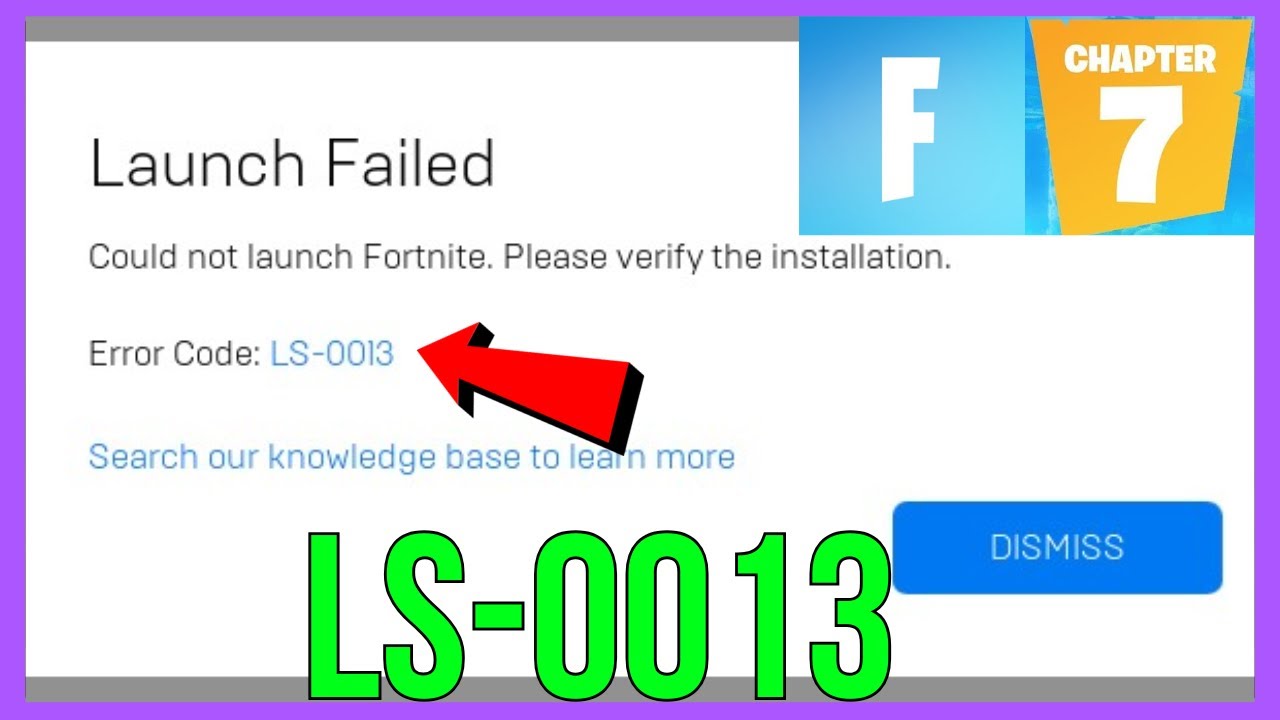 Как исправить ошибку запуска Fortnite с кодом LS-0013 | Ошибка Fortnite LS-0013