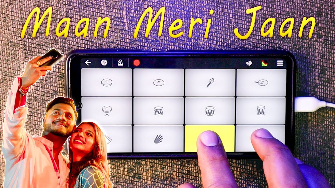 MaaN meri JaaN on WalkBand App | KING | Instrumental Ringtone | MobilePianoDrum | DJRemix | ReelSong