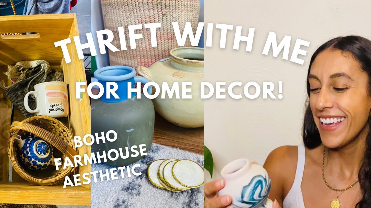 ✨HUGE THRIFT WITH ME for home decor ✨goodwill finds and amazing haul