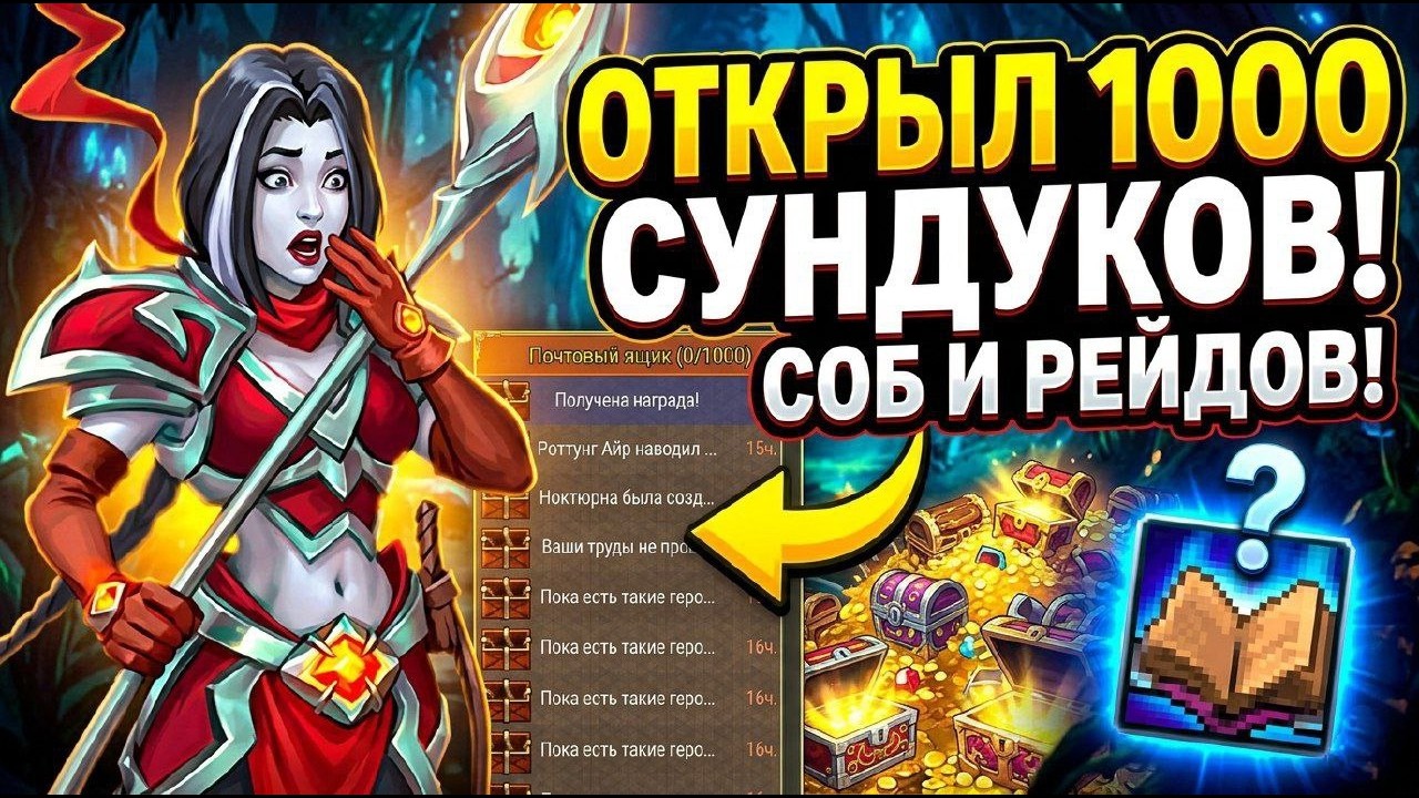🔥 Выпадет ли КНИГА? | Открыл 1000 СУНДУКОВ СОБЫТИЙ и РЕЙДОВ | Warspear Online