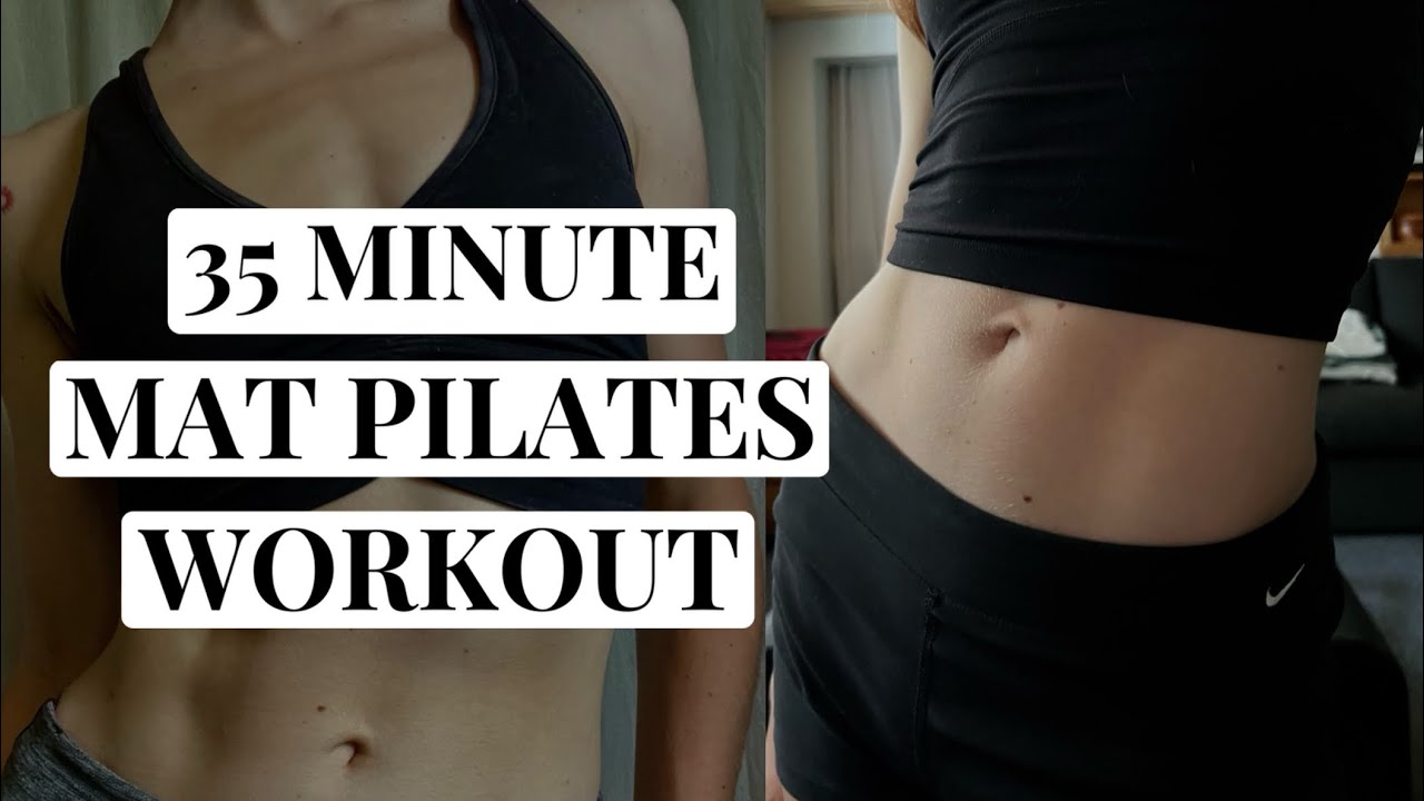 35 MINUE MAT PILATES WORKOUT  |  DEEP CORE EXERCISES   |  NO EQUIPMENT NEEDED