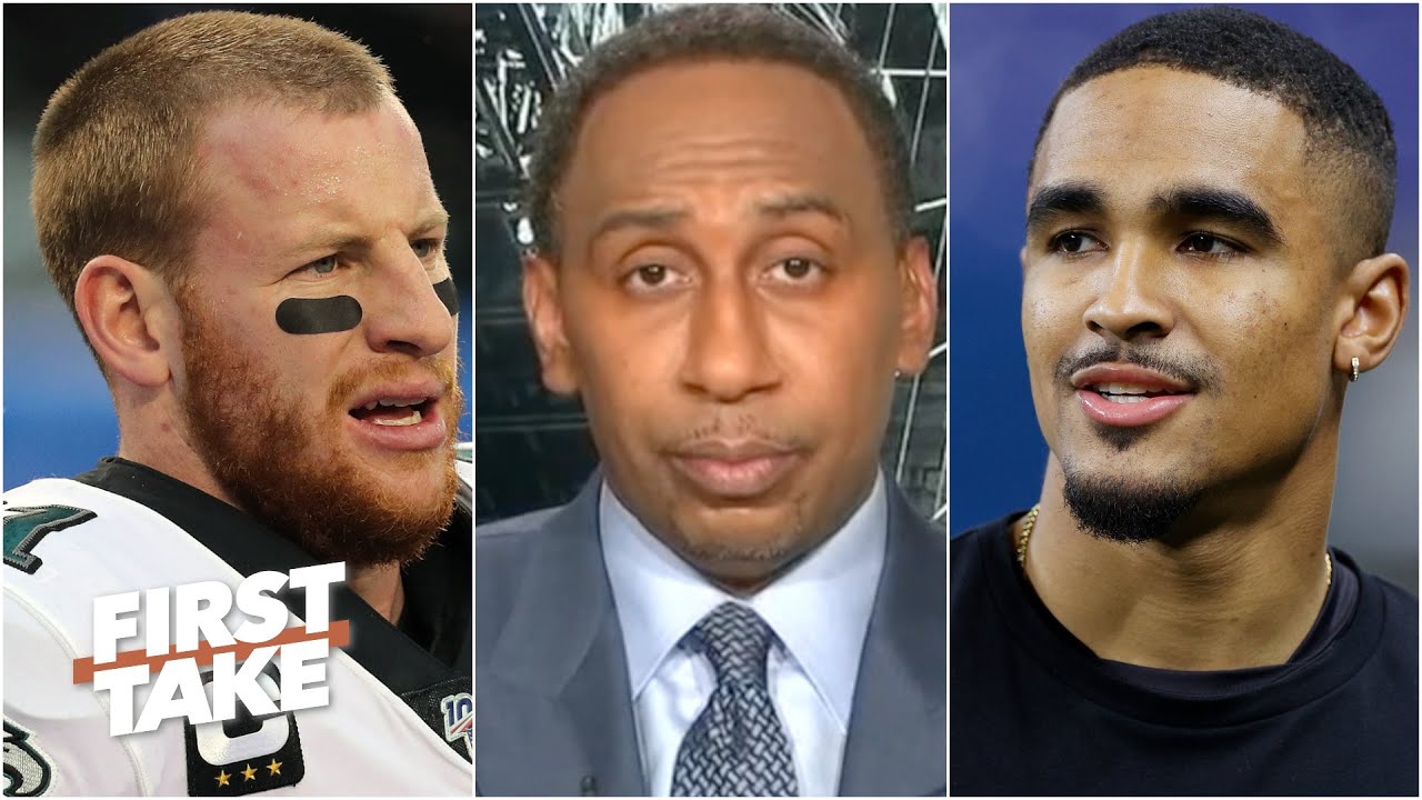 Stephen A.: There is no QB competition between Carson Wentz & Jalen Hurts on the Eagles | First Take