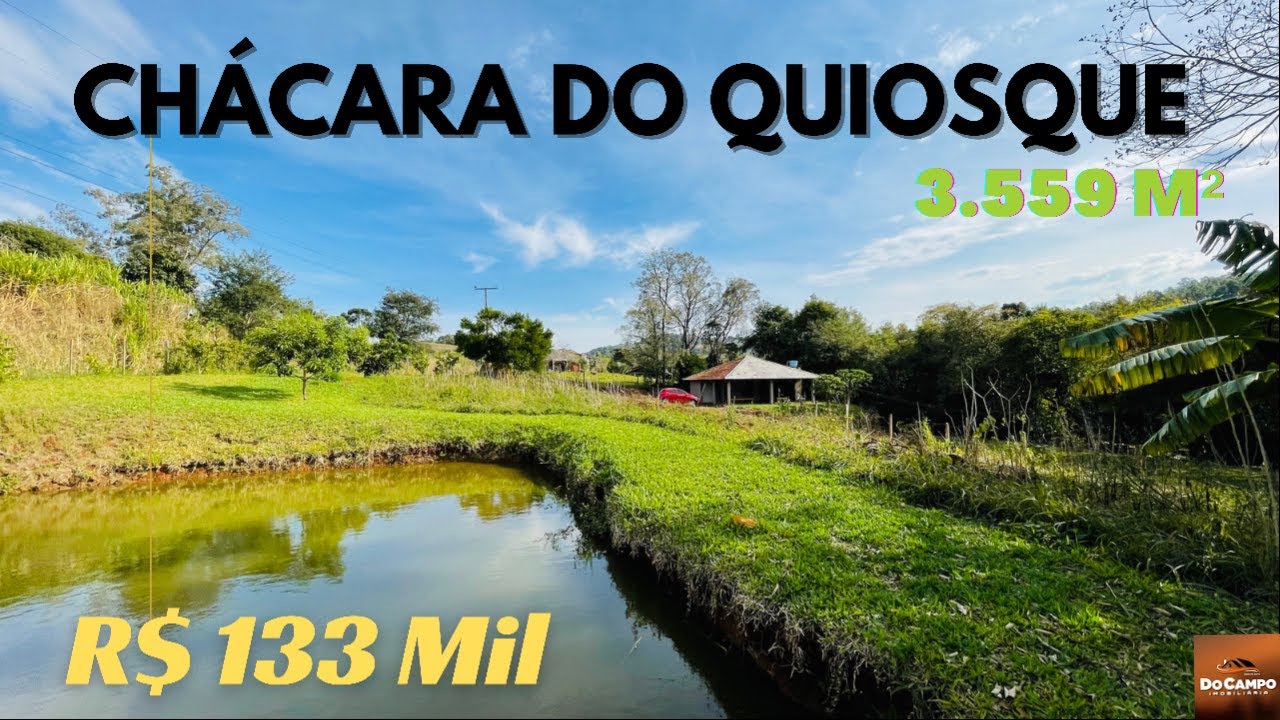 (INDISPONÍVEL)CHÁCARA DO QUIOSQUE + AÇUDE + RIO + CAMPO DE FUTEBOL R$ 133 MIL
