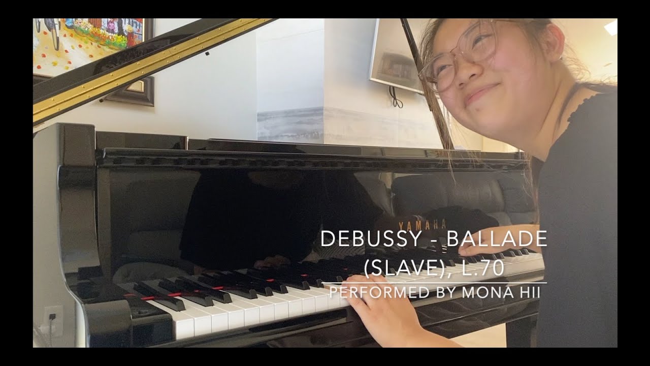An exaggerated performance of Debussy - Ballade (Slave) L.70