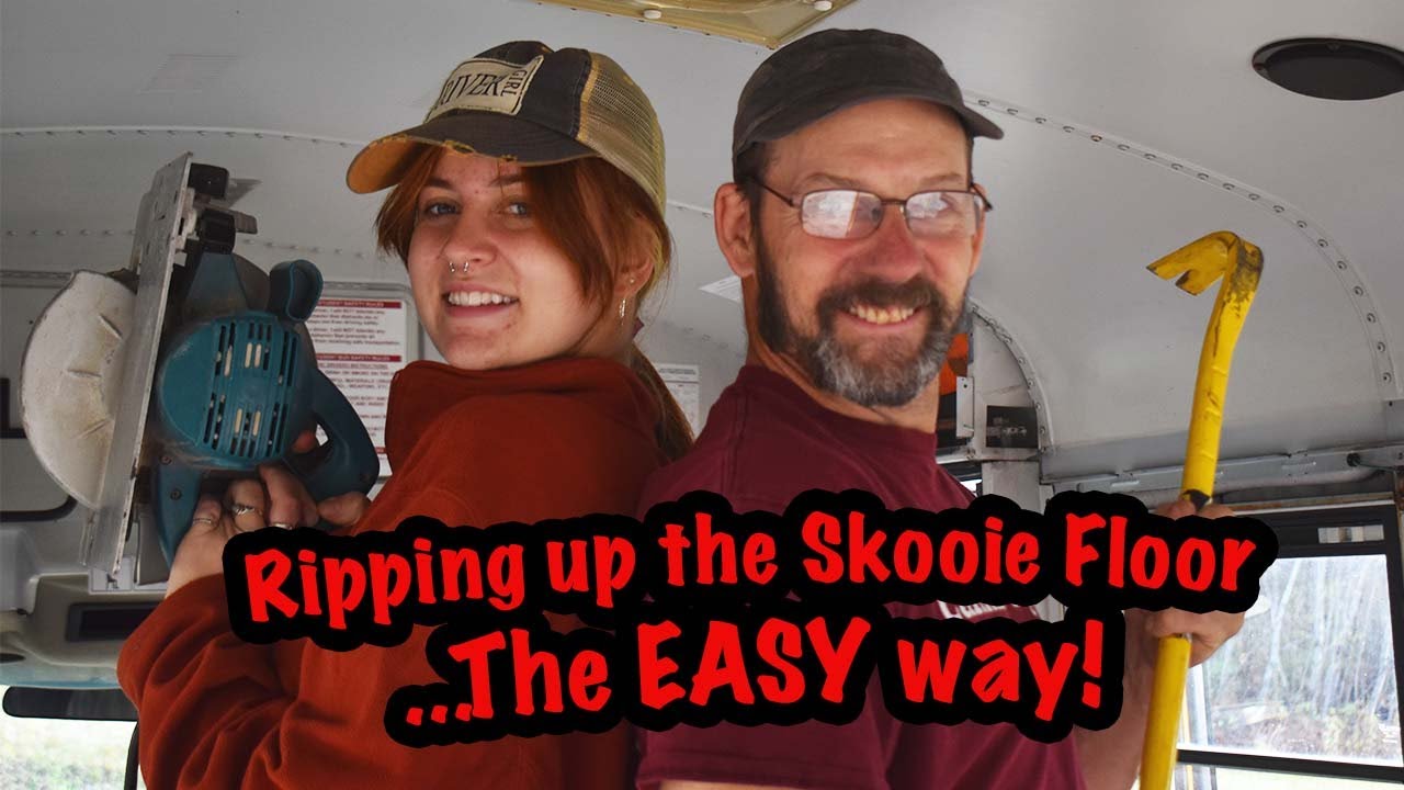 The Secret to Ripping Up a Skoolie Short Bus Floor in an Hour!