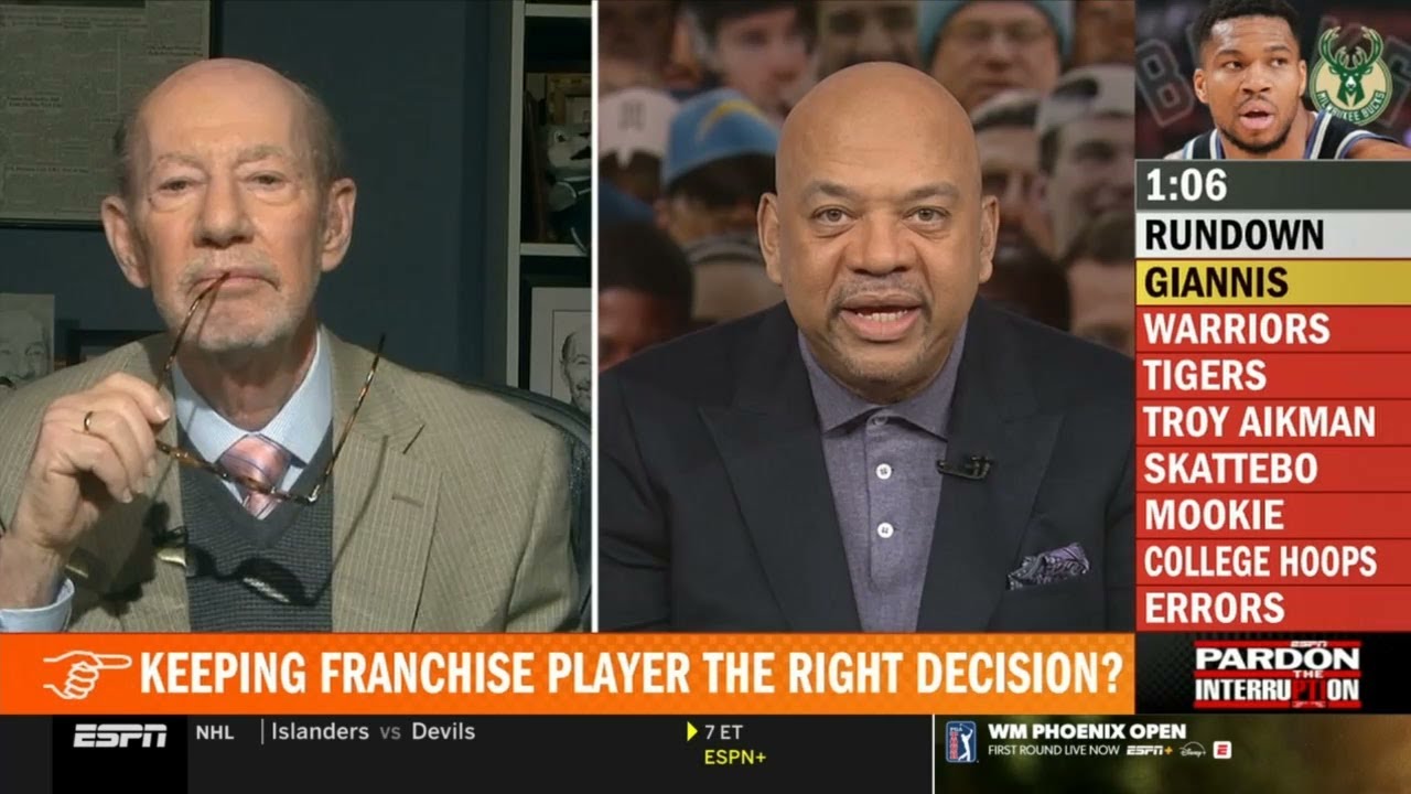 Pardon The Interruption | Wilbon on NBA Trade Deadline: Bucks keep Giannis, Warriors land Porzingis