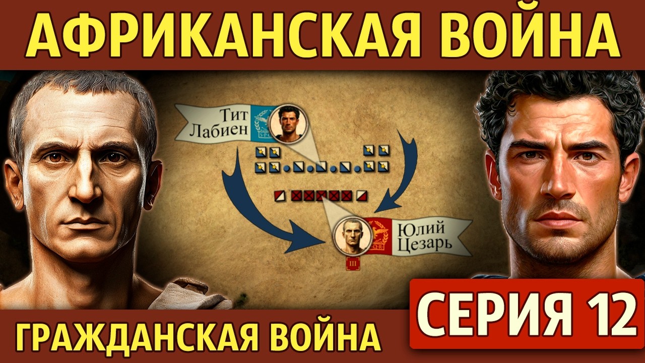 Битва при Руспине. Гражданская война Цезаря (12 серия)