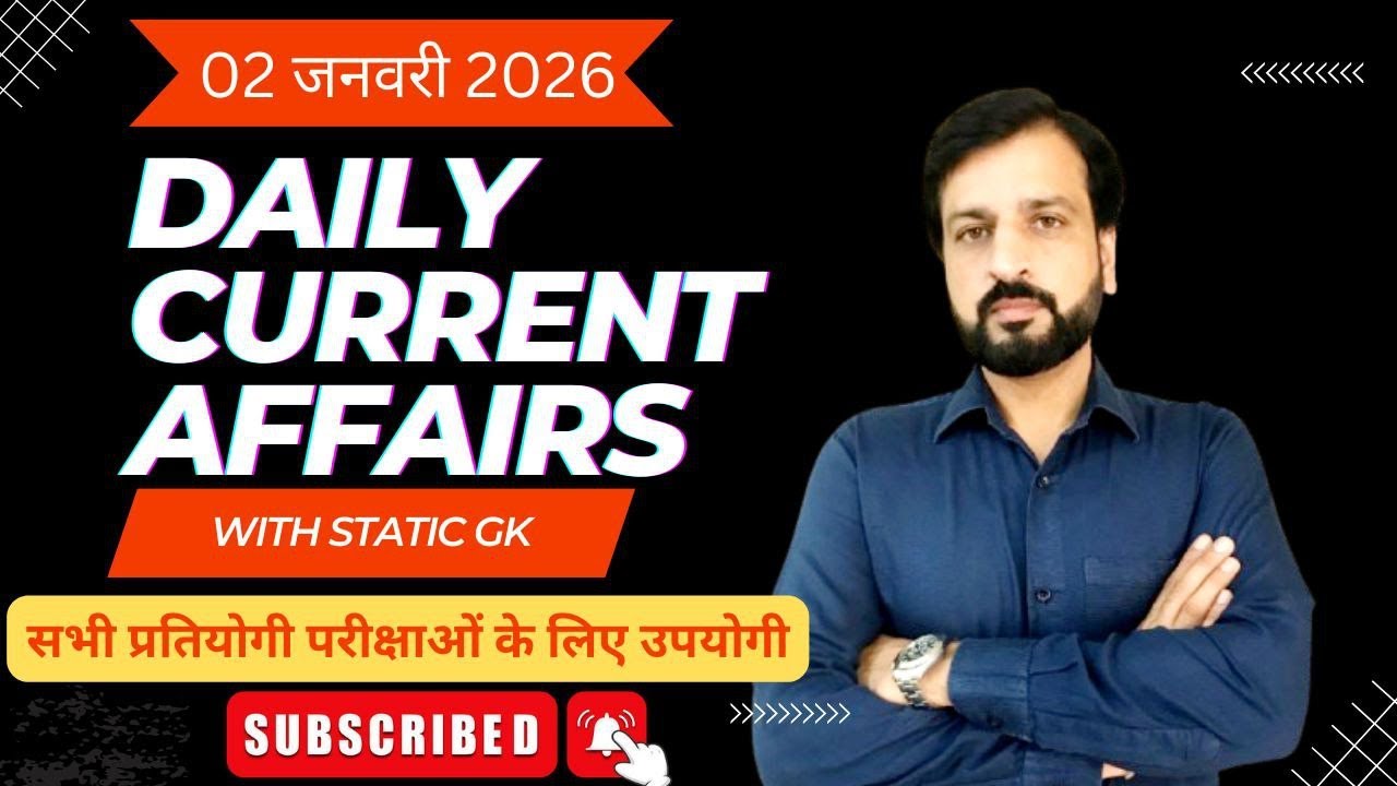 2 January 2026| | Current Affairs | Daily Current Affairs Update By Vibhor Motla