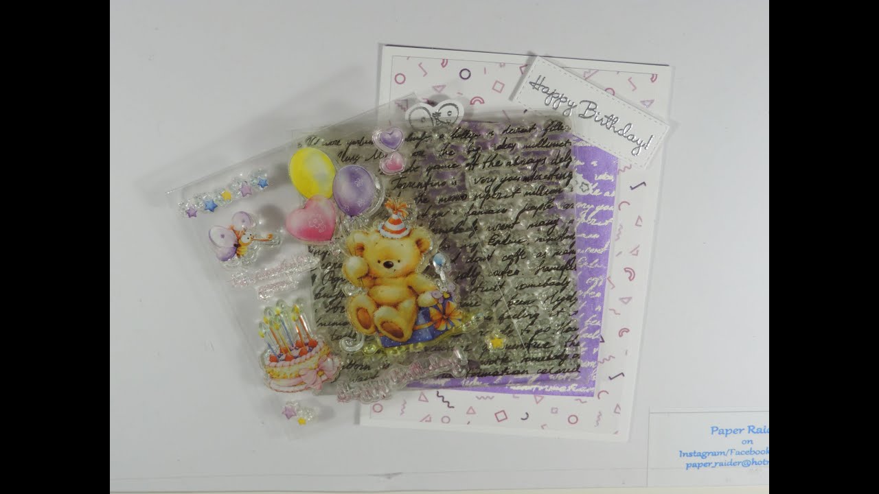 Cardmaking With No Coloring Stamping 