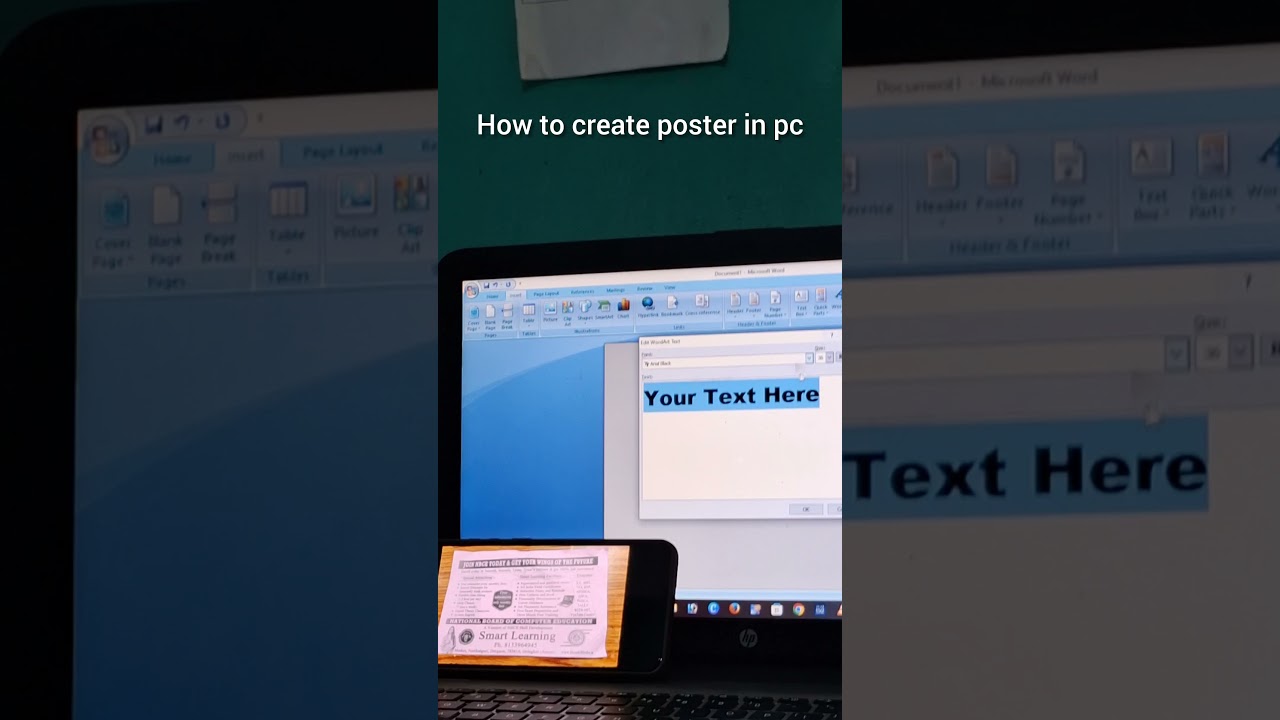 how to create poster on pc 