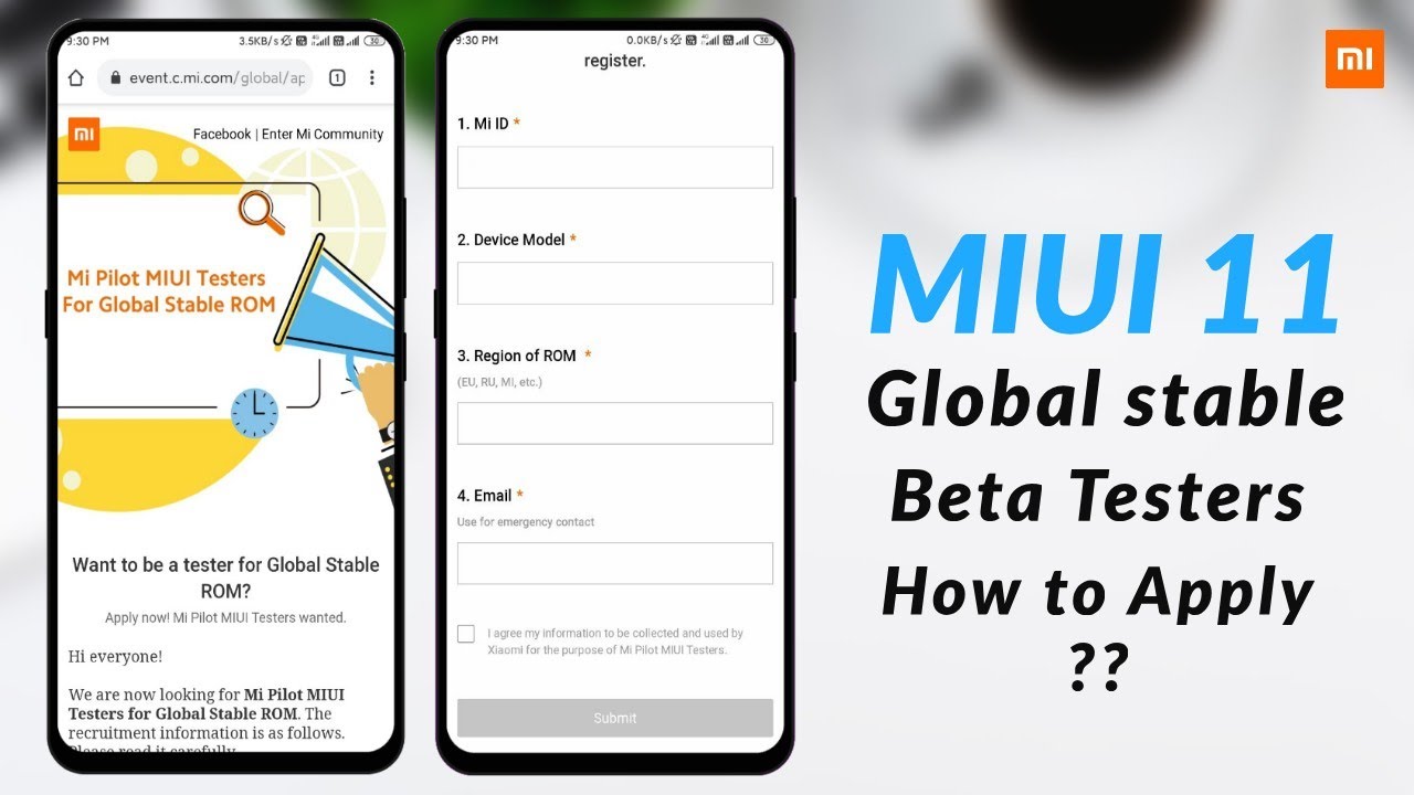 How to apply for MIUI 11 global stable testers ?? Hindi