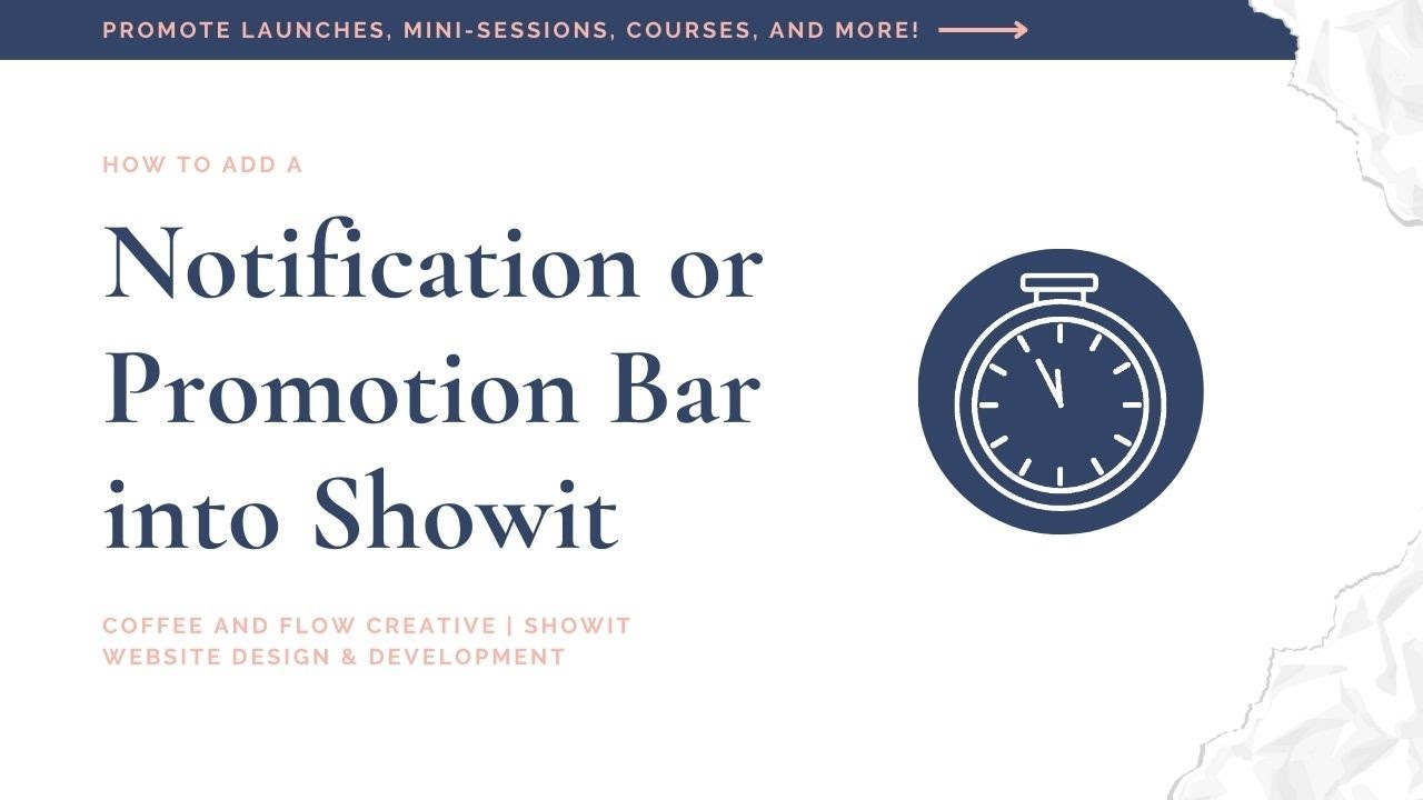 How to Create a Notification Bar in Showit