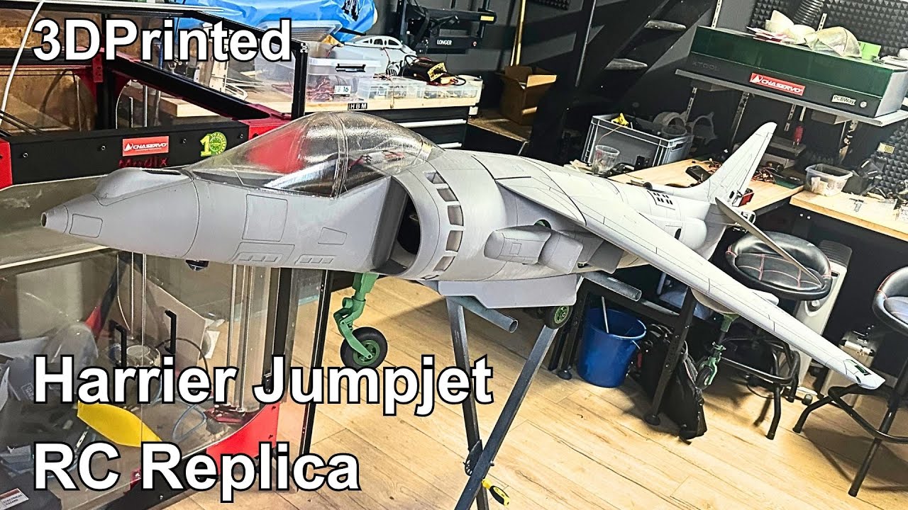 RC Harrier VTOL JET, The Legendary Jumpjet Build By Joel Vlashof First Testing Vlog 5