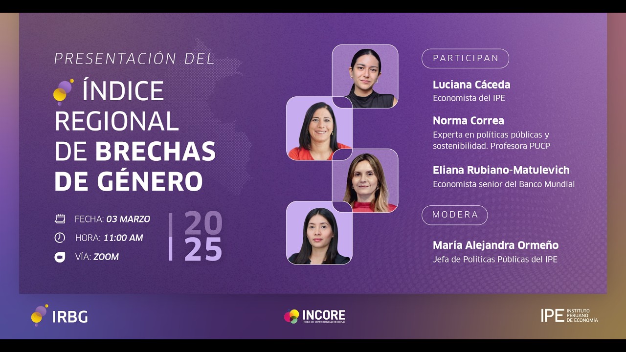 [Webinar] Presentación del Índice Regional de Brechas de Género - IRBG edición 2025