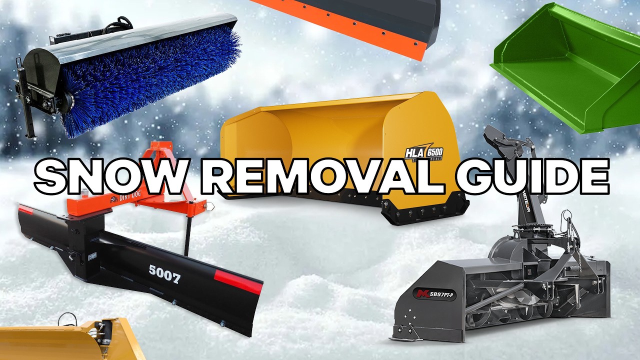 TRACTOR SNOW REMOVAL GUIDE: ATTACHMENTS TO CLEAR SNOW ❄️
