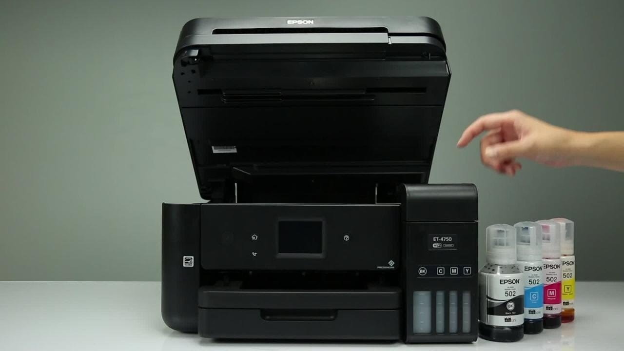 Epson Expression ET-4750: How to Fill the Ink Tanks