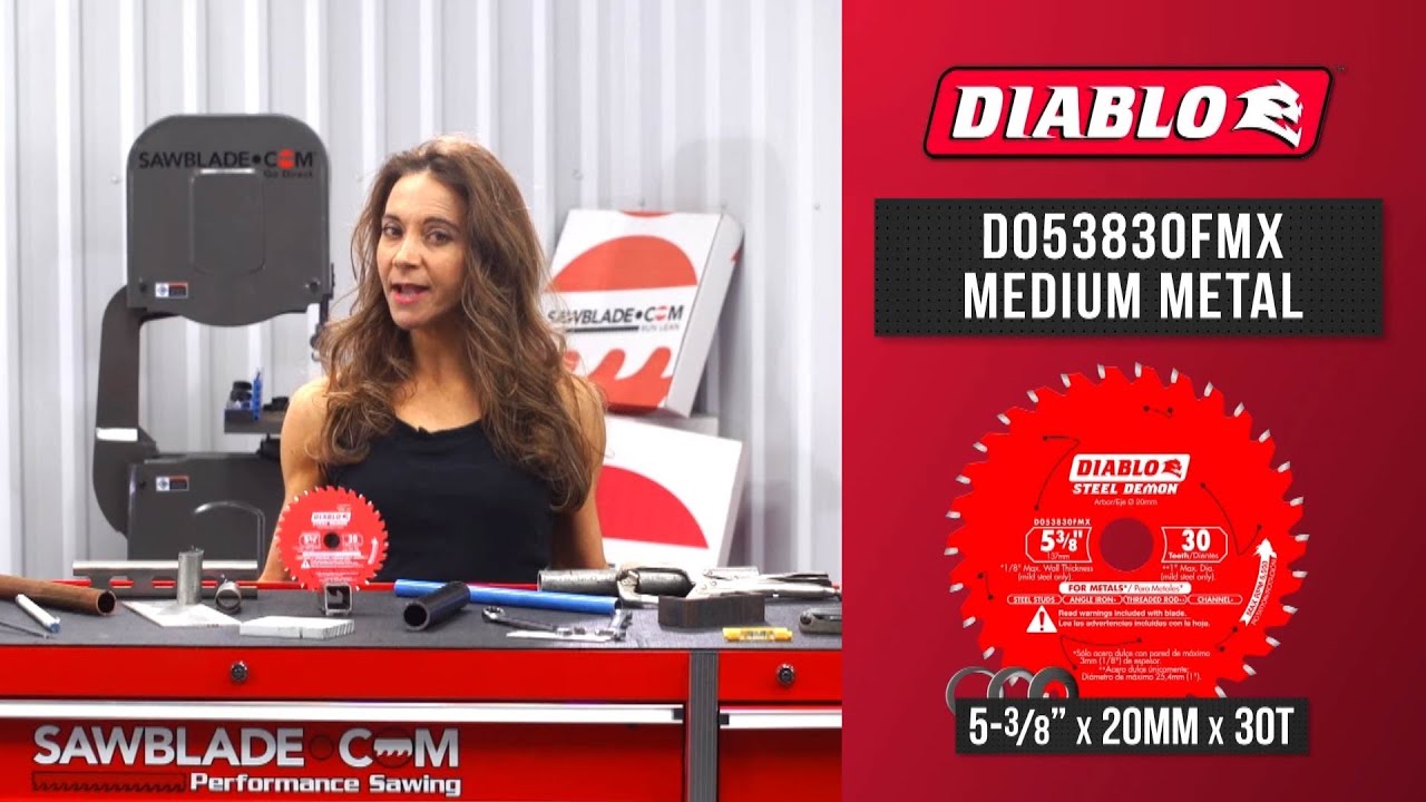 The Diablo D053830FMX 5-3/8" 30 Tooth Metal Cutting Saw Blade