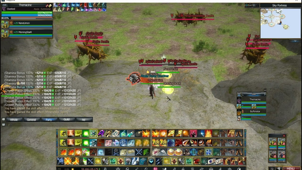 RappelzOfficial Sky fortness Farming insect 227lv mobs