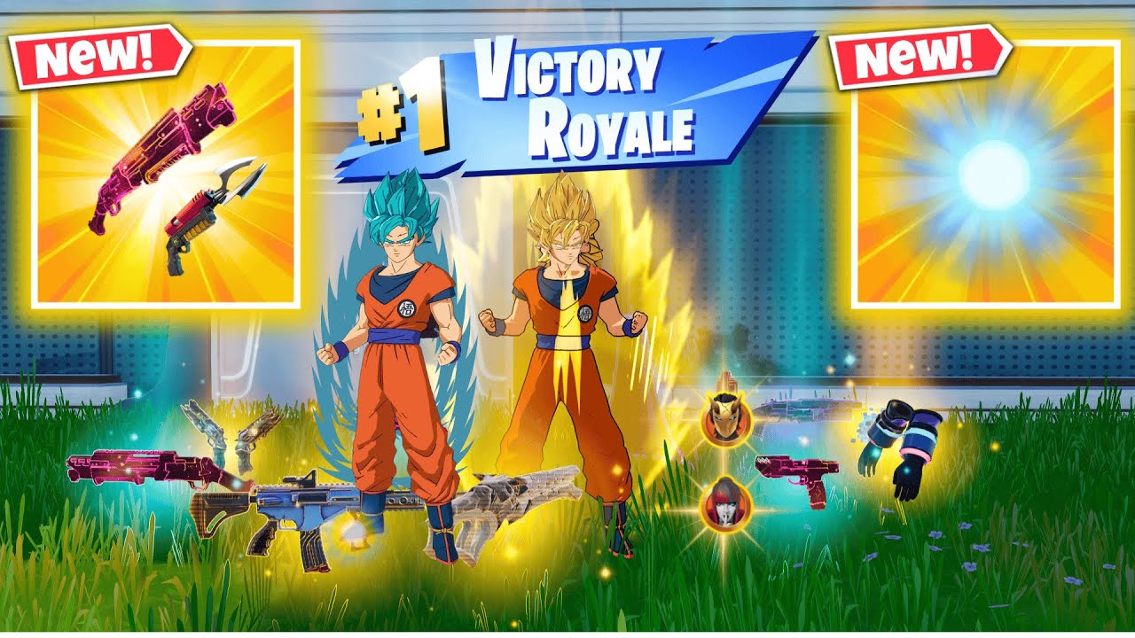 GOKU + GOKU + KAMEHAMEHA VS NEW MEDALLIONS AND MYTHICS CHALLENGE (FORTNITE CHAPTER 6 SEASON 3)