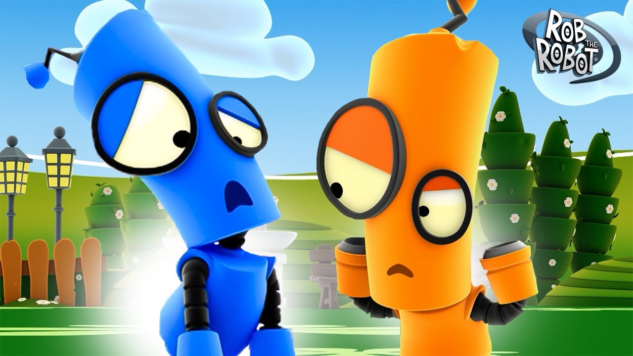 Double Trouble at Copy Cat Planet! | Rob The Robot | Preschool Learning