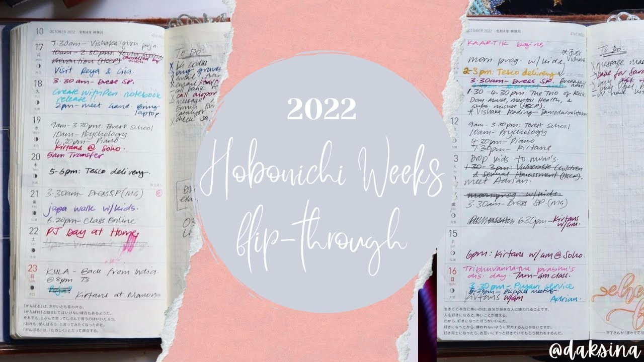 Hobonichi Weeks: 2022 FULL Flip-Through