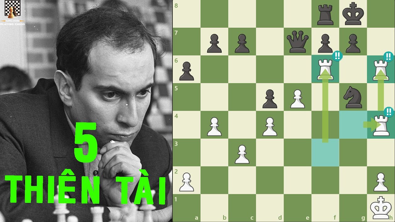 5 Thi&ecirc;n T&agrave;i - Paul Keres Th&iacute; M&atilde;, Nhưng Mikhail Tal 2 Lần Th&iacute; M&atilde;, 3 Lần Th&iacute; Xe || TungJohn Chess