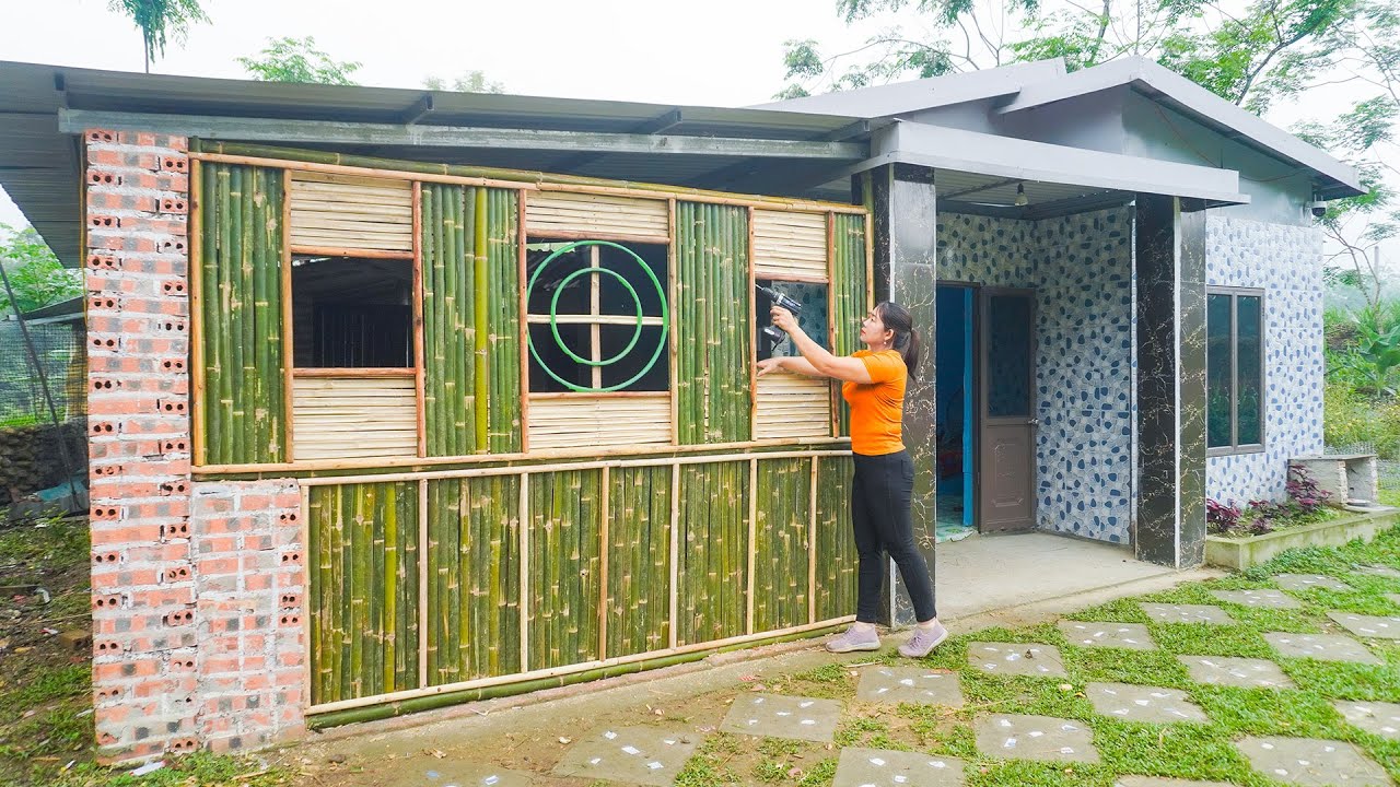 Time Lapse 36 Days --House Repair, Heat-proof Ceiling, Design & Decorate Beautiful Kitchen.