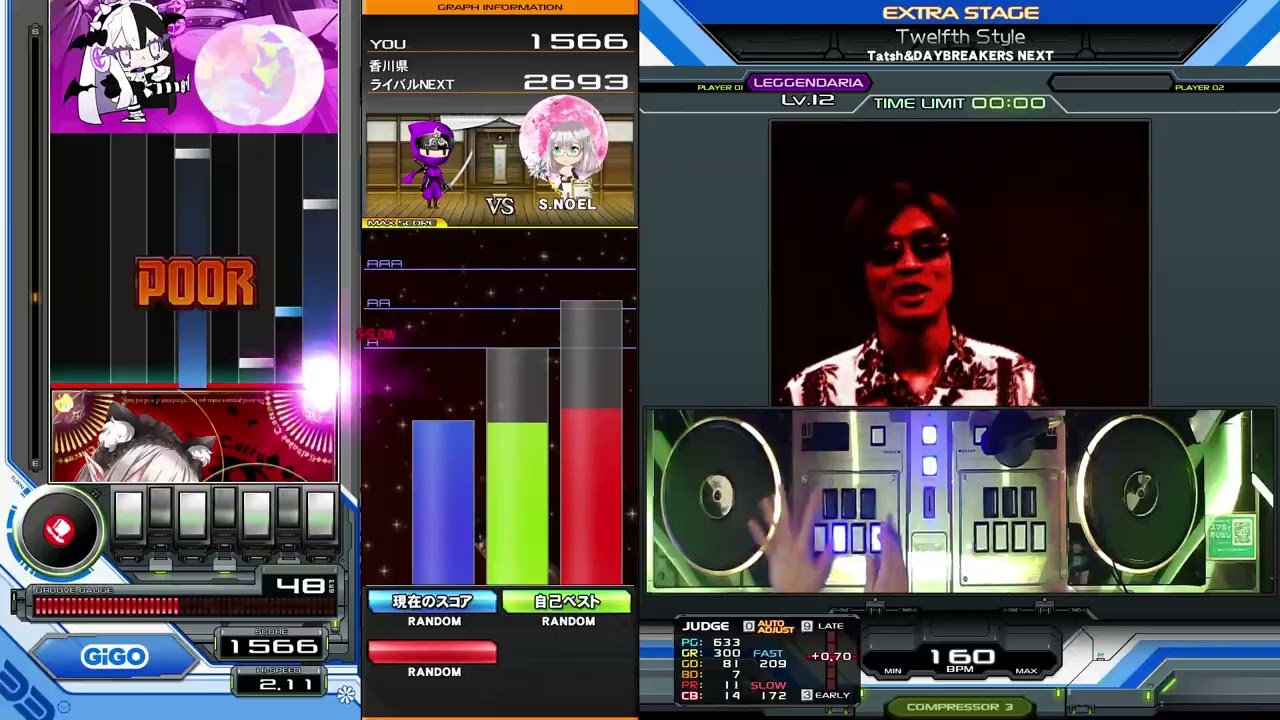 【beatmania IIDX】Twelfth Style / Tatsh&DAYBREAKERS NEXT　ハードクリア