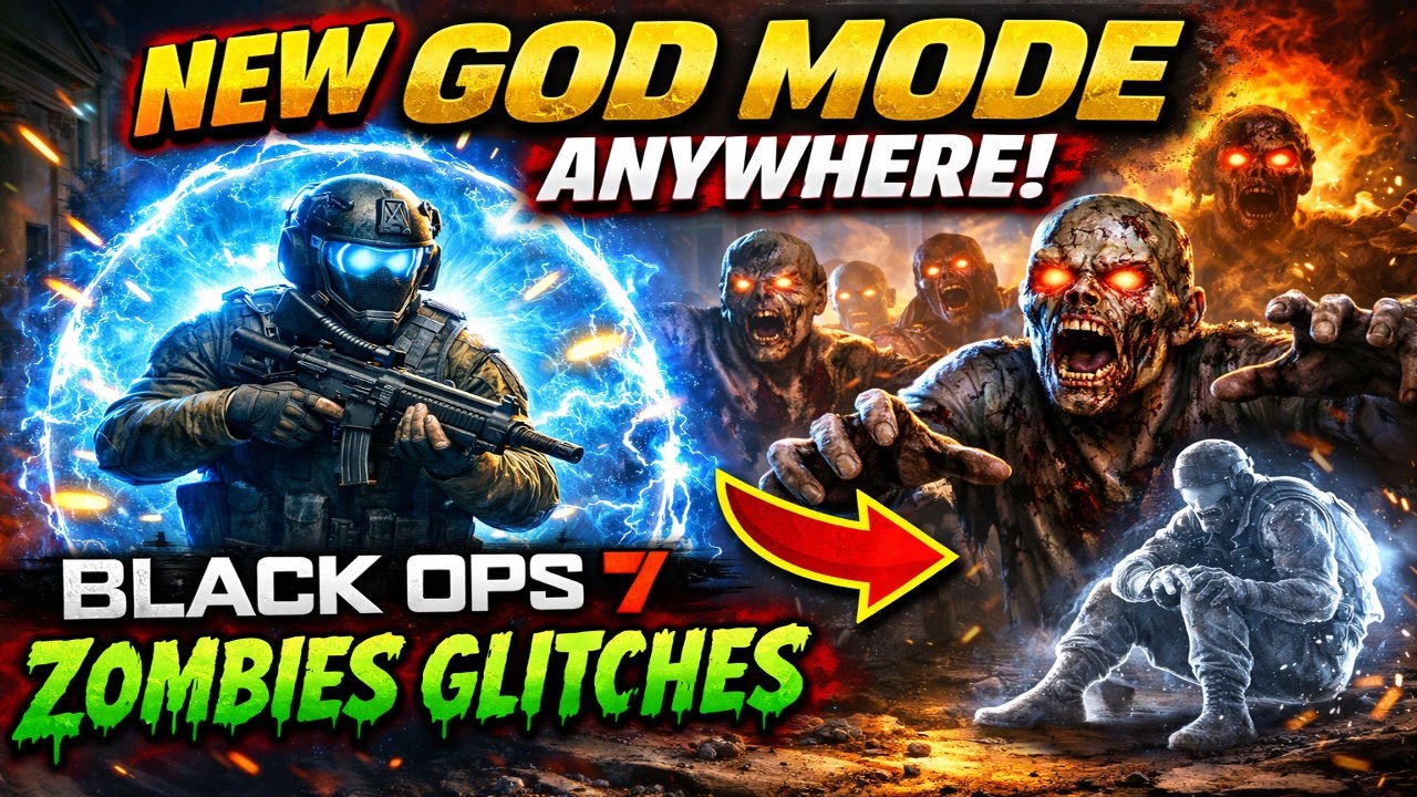 *BRAND NEW* GOD MODE ANYWHERE! | BO7 ZOMBIES GLITCH | Bypass ALL Death Barriers & God Mode Tutorial