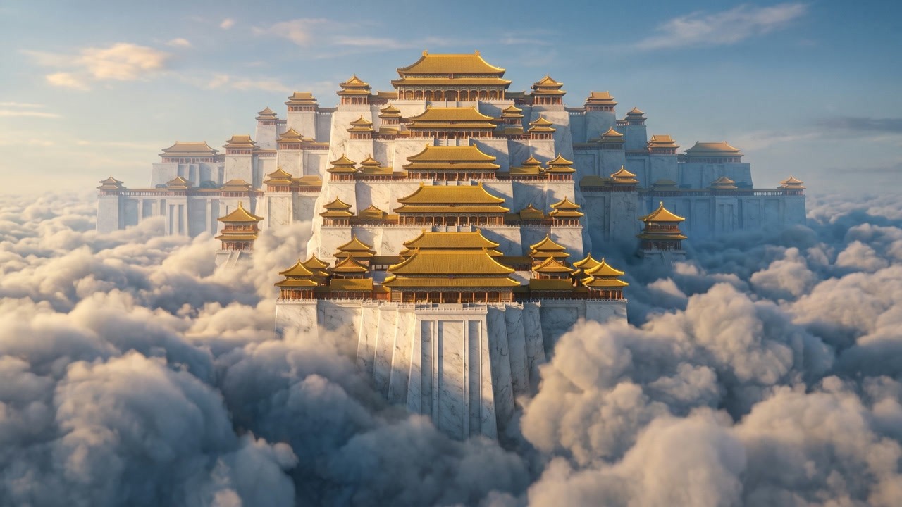 Chinese Heaven 4K | Wind Through the Peaks | An AI Journey Above the Clouds