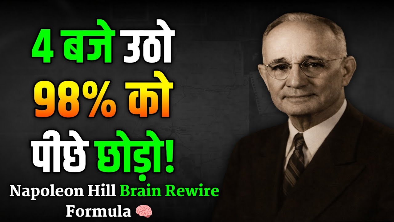 सुबह 4 बजे उठो: 90 दिन में Brain Rewire | Neuroscience + Napoleon Hill