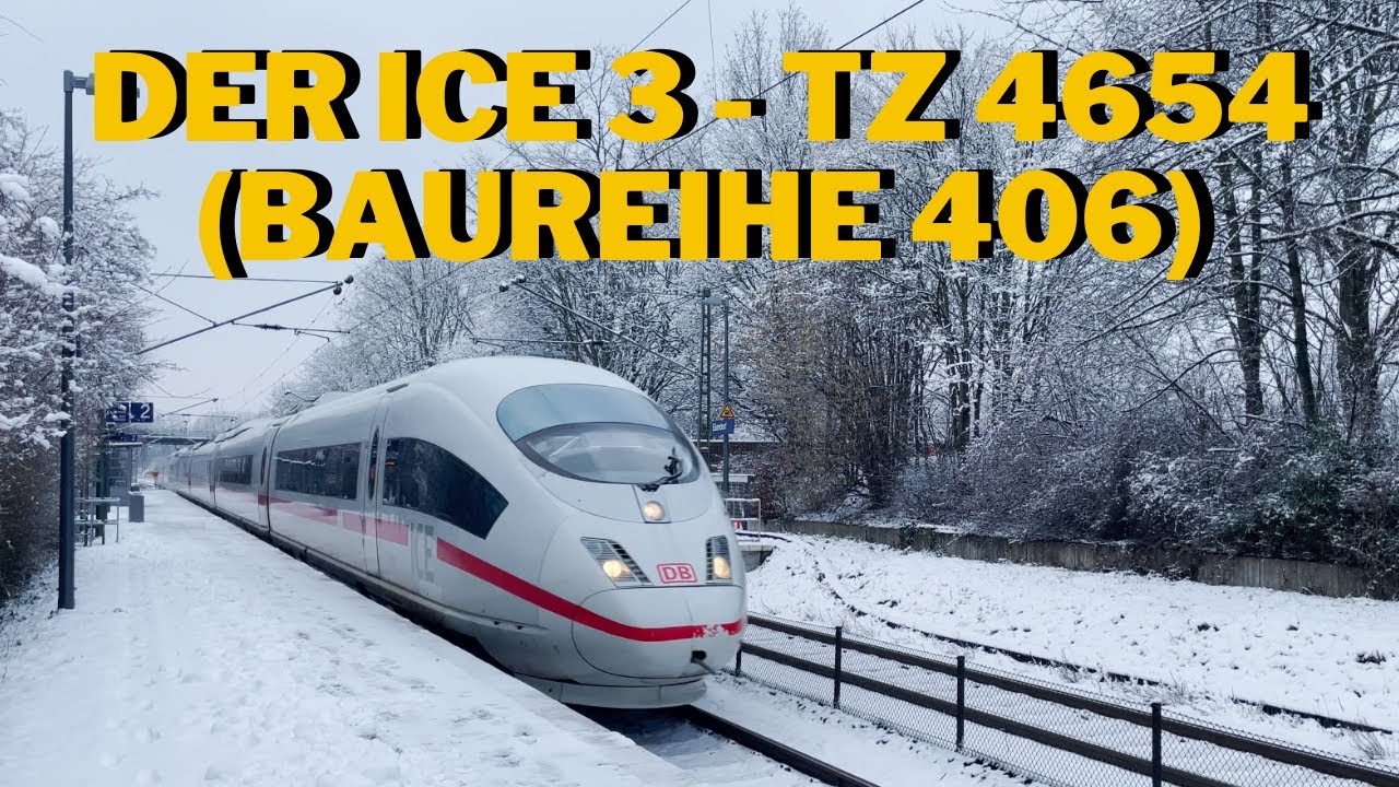 Der ICE 3 - Tz 4654 (Baureihe 406) untergwegs nach K&ouml;ln Hauptbahnhof #railway #train #treinen