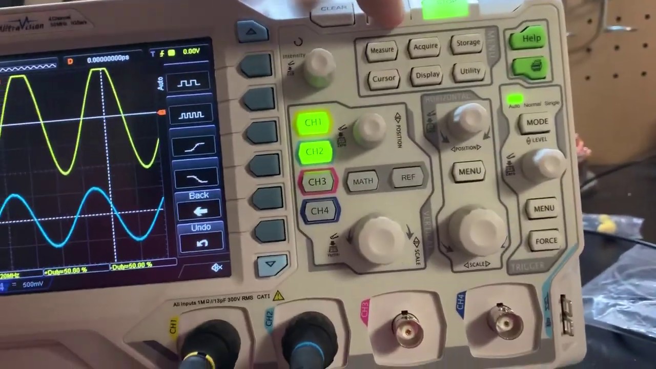 Testing frequency of crystals