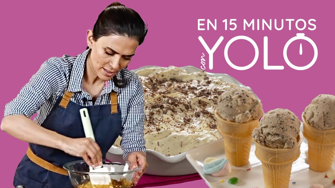 Postres facilísimos: PAY de plátano y HELADO de gansito🍦| En 15 minutlos con la chef Yolo