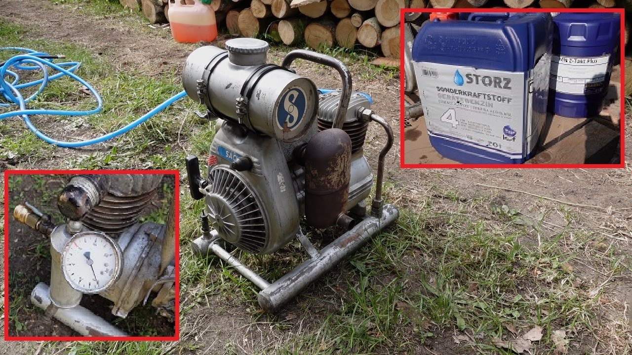Osterspecial-Gewinnspiel !!! Mobiler Kompressor mit Sachs-Motor StaMo ST 76 -- Inspektion, Wartung